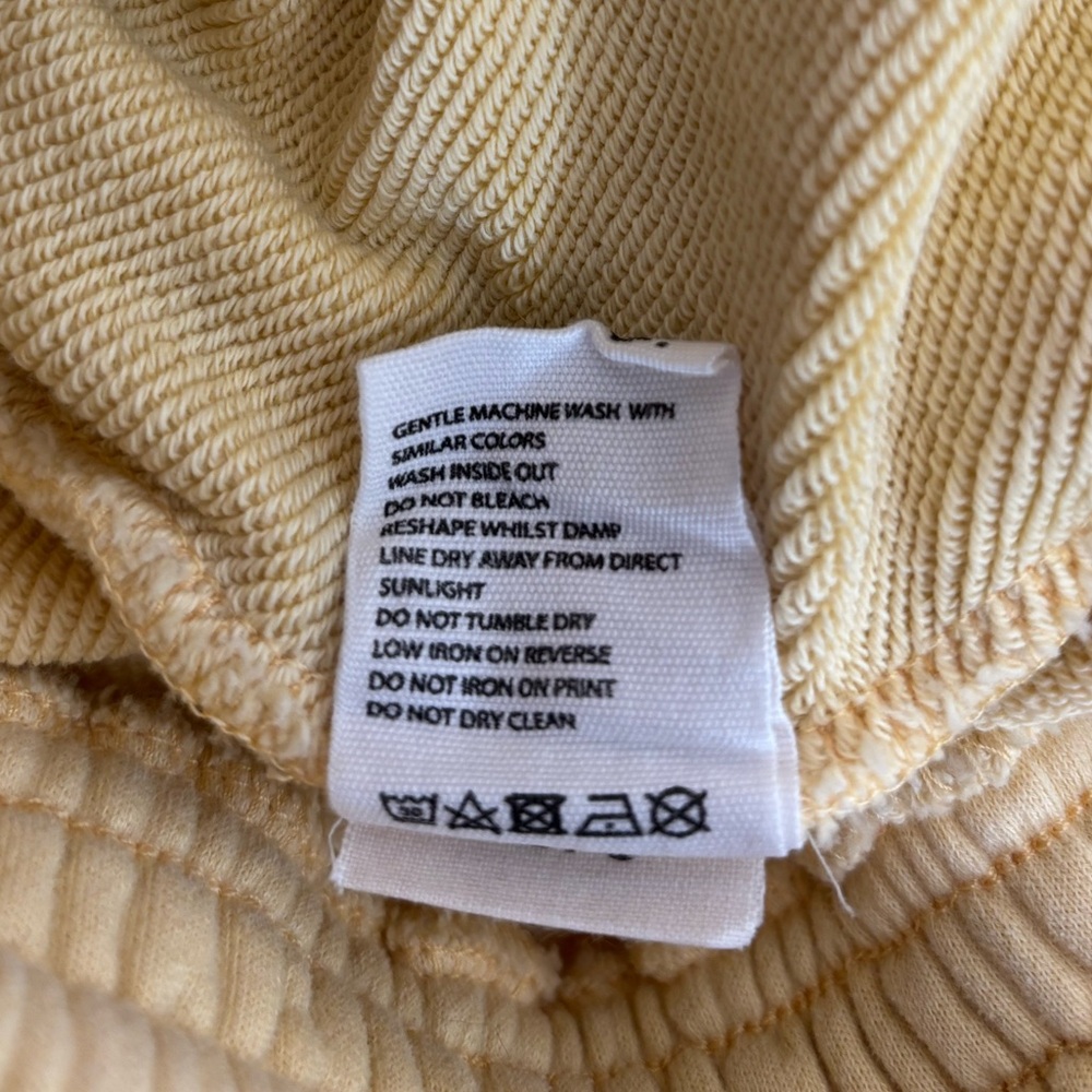 Pangaia 365 Midweight 100% Organic Cotton Shorts Yellow Size XXS - Picture 4 of 13